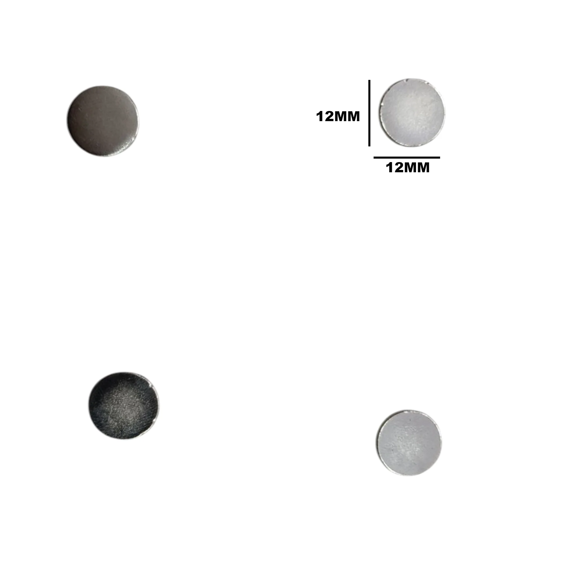 ShopTwiz  Sliver Button Magnet ( Size 12 mm x 12 mm) Pack of 4 - Image 4