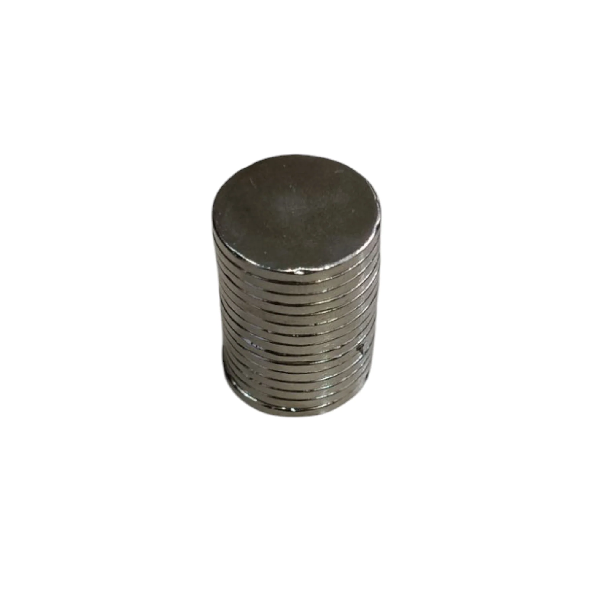 ShopTwiz  Sliver Button Magnet ( Size 15mm x 15mm) Pack of 4 - Image 3