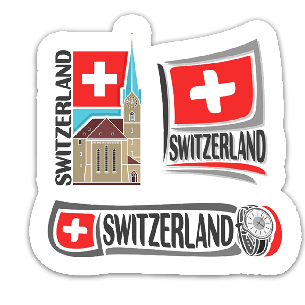 ShopTwiz Switzerland Beauty City Fridge Magnet and Door Magnets