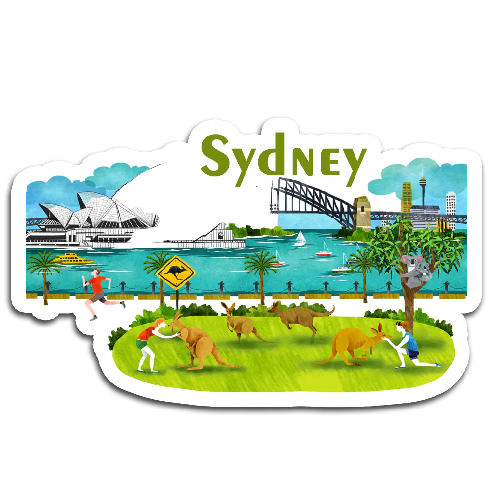ShopTwiz Sydney City Tour  Fridge Magnet And  Beauty Door Magnets