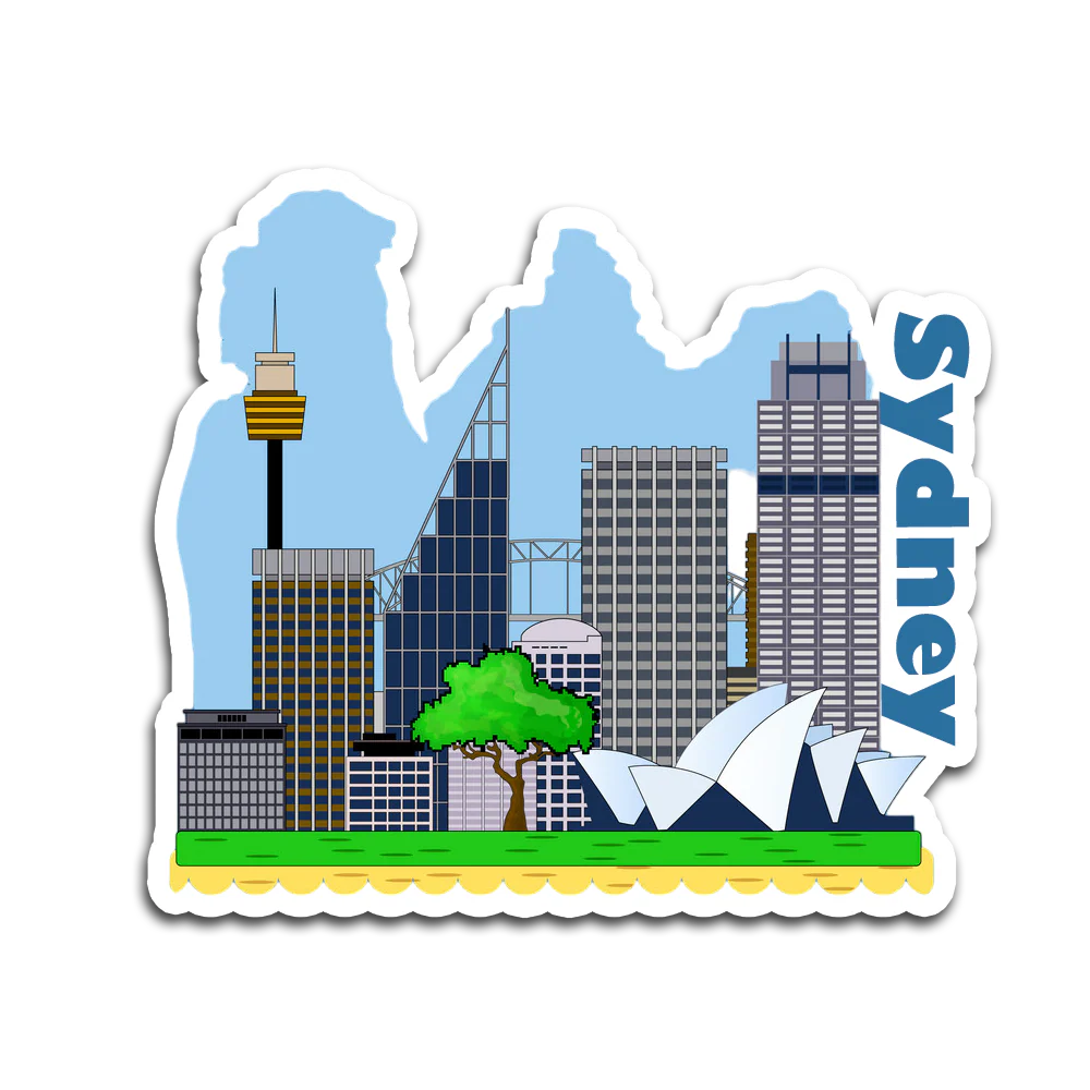 ShopTwiz Sydney City Travel  Fridge Magnet And  Beauty Door Magnets