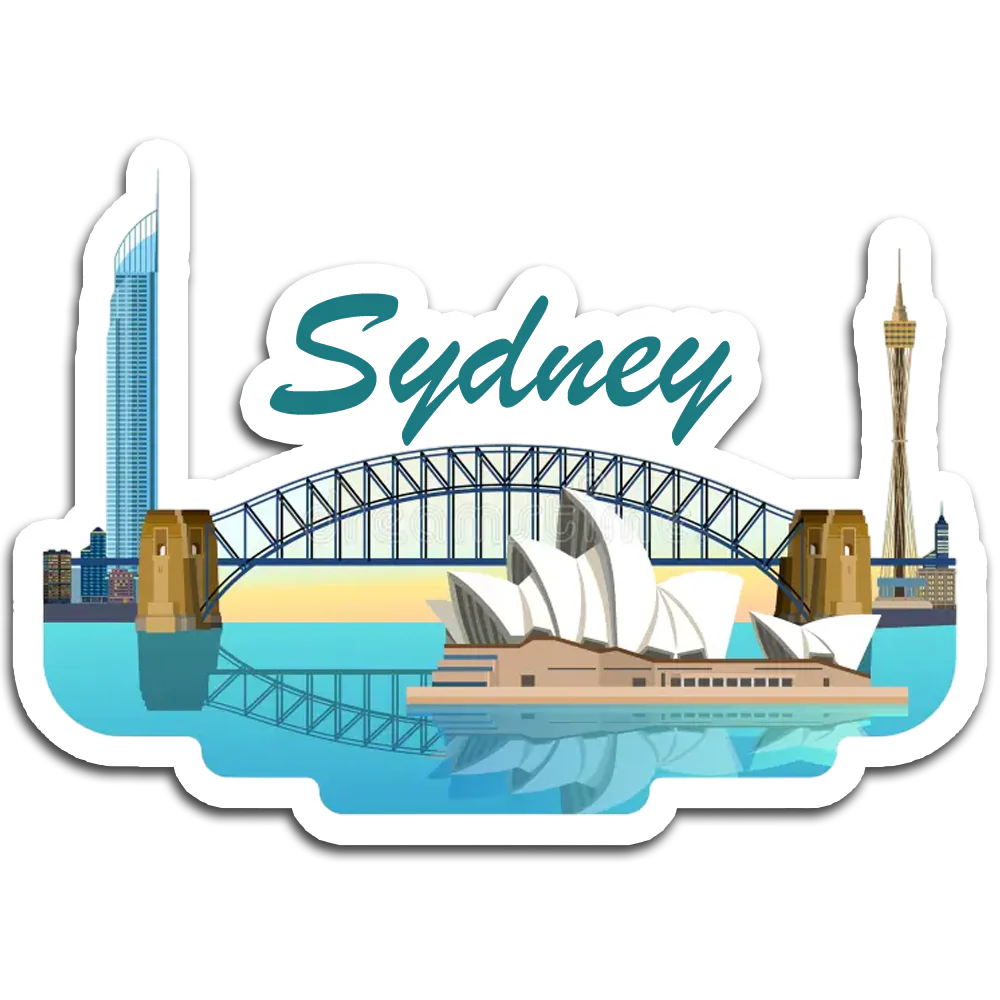 ShopTwiz Sydney Tour City  Fridge Magnet And  Beauty Door Magnets