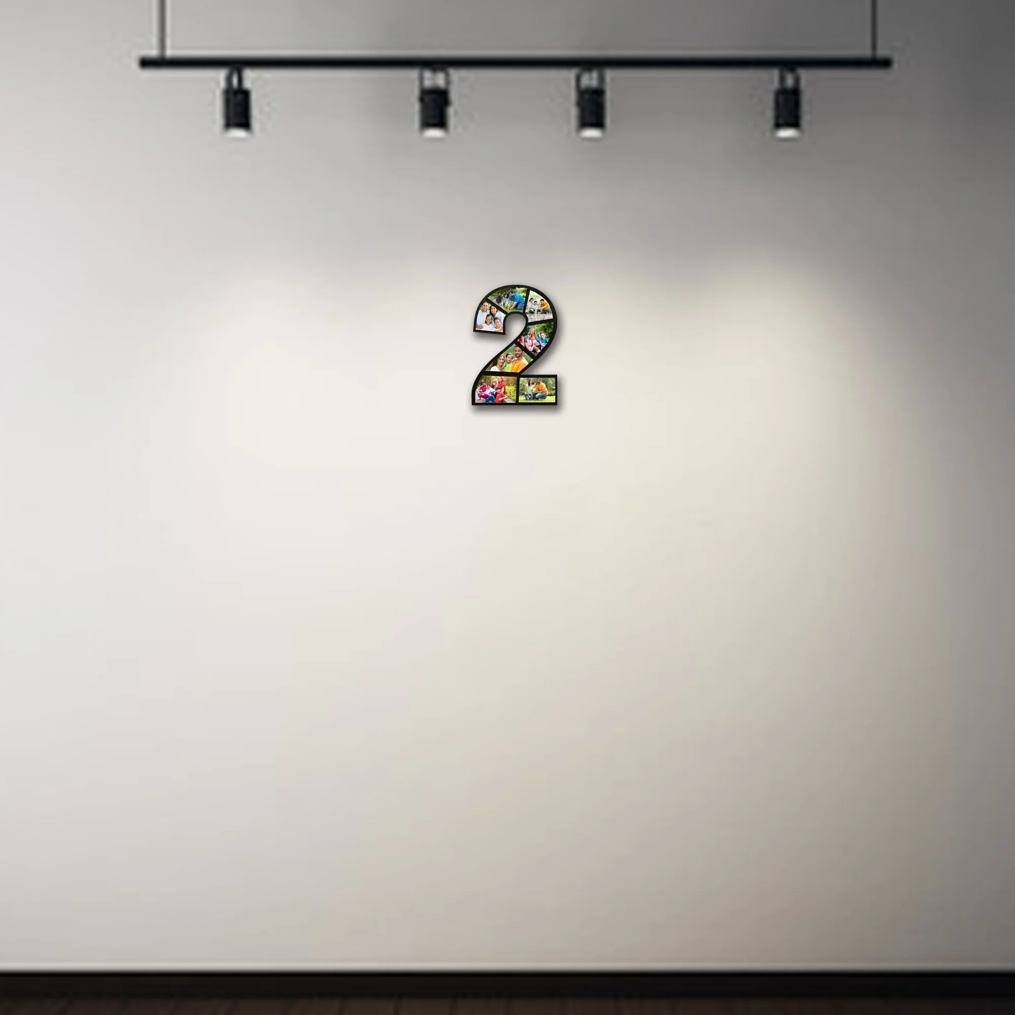 ShopTwiz Two Number Collage Photo Frame with 7 photos ( Customizable ) - Image 2