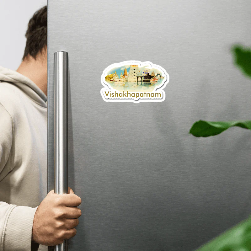 ShopTwiz Vishakhapatnam Amazing City Lovely Door Magnets And Fridge Magnet - Image 2