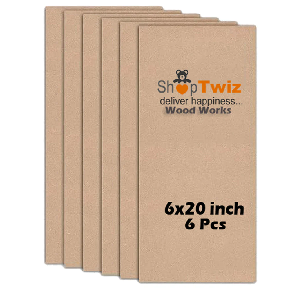 ShopTwiz Wood MDF SHeets For Craft work 6 Pack - Image 2
