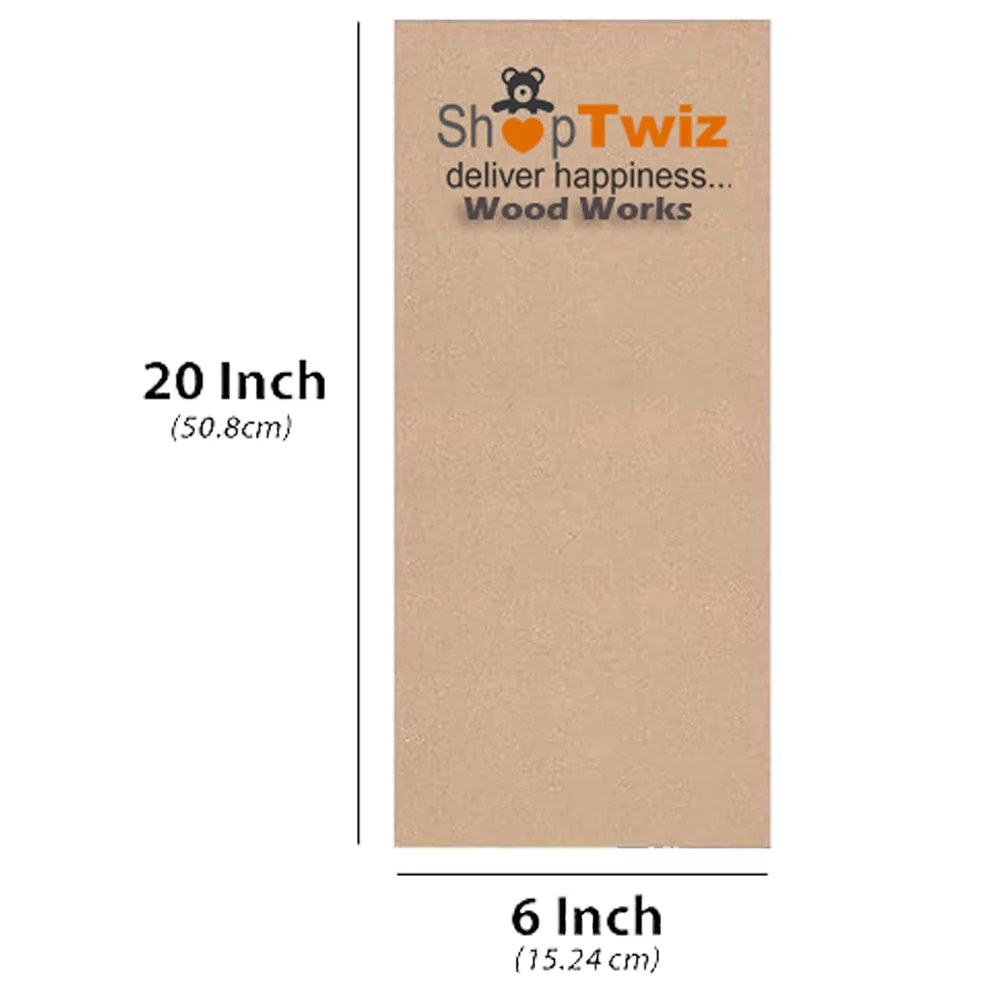 ShopTwiz Wood MDF SHeets For Craft work 6 Pack - Image 3