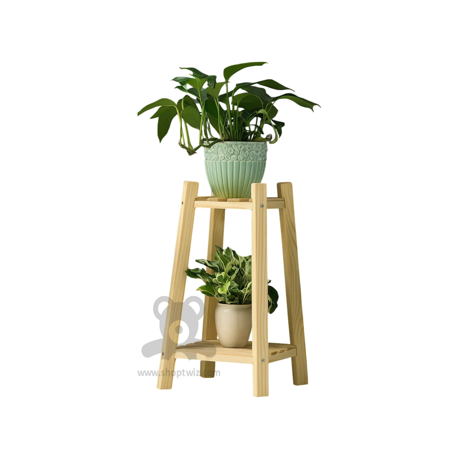 ShopTwiz Wooden 2-Spot Box Stand for Garden - Image 2
