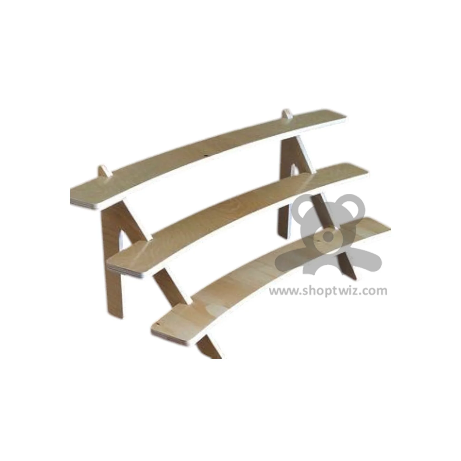 ShopTwiz Wooden 3-Box Pot Stand for Garden - Image 2