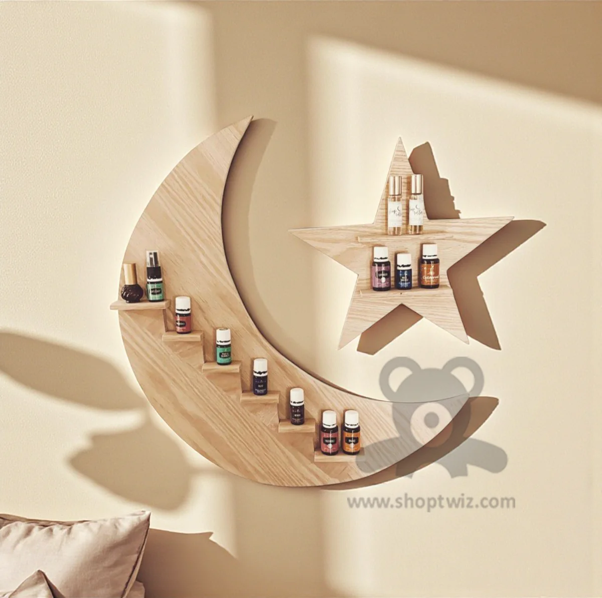 ShopTwiz Wooden 3-Box Stand for Decoration