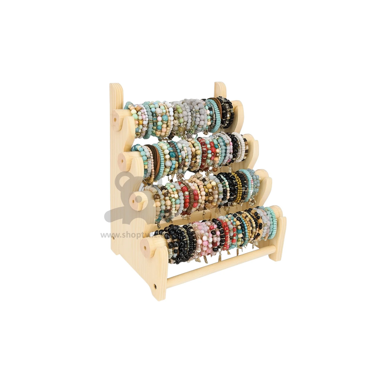 ShopTwiz Wooden Bracelet Display Stand - Image 2