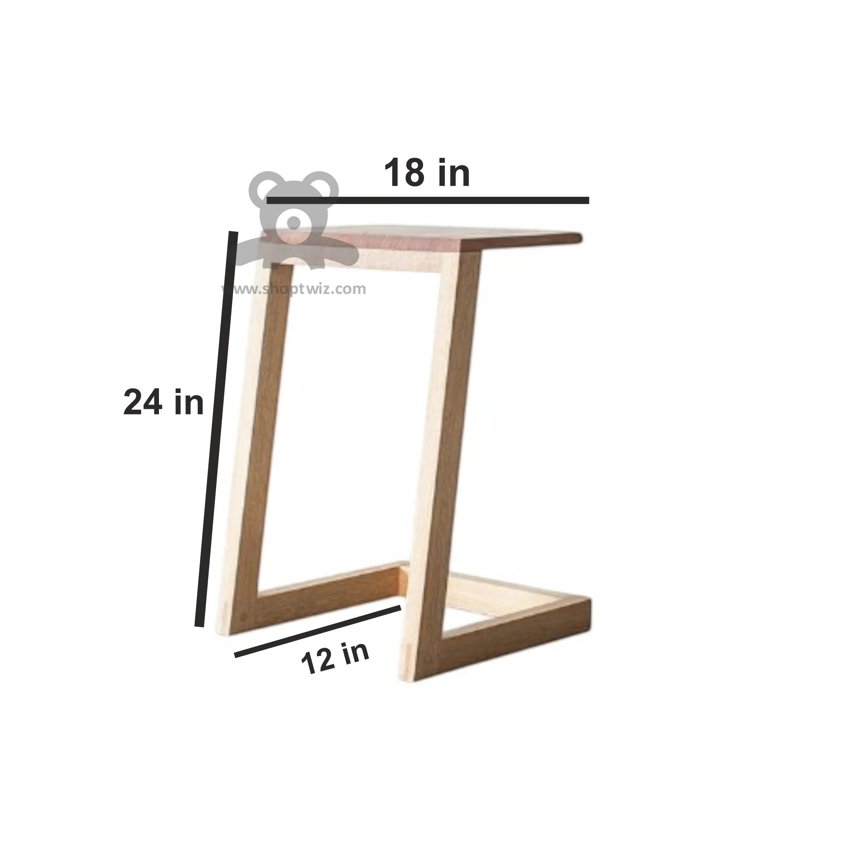 ShopTwiz Wooden Dinner and Study Stand for Sofa - Image 3