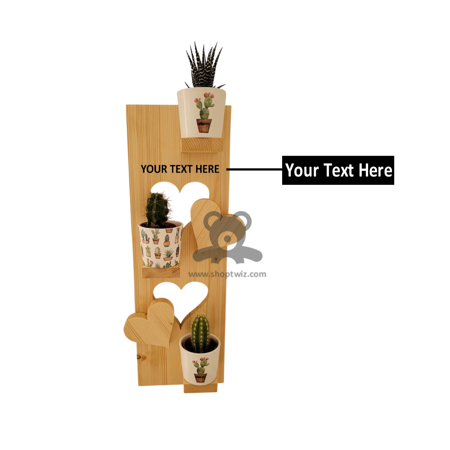 ShopTwiz Wooden Flower Pot Stand – Stylish Corporate Gift & Home Décor - Image 2