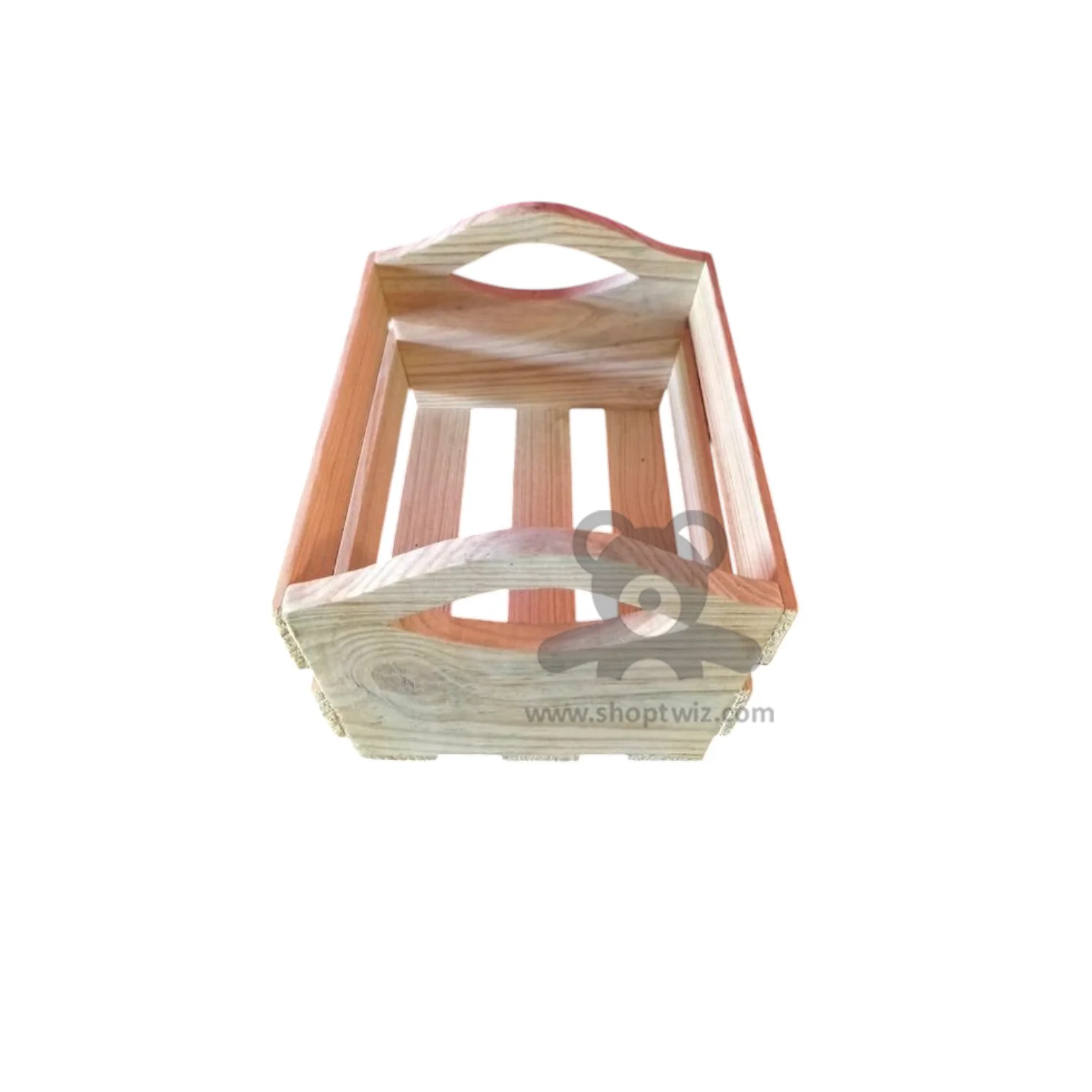 ShopTwiz Wooden Fruit and Vegetable Basket for Kitchen - Image 2