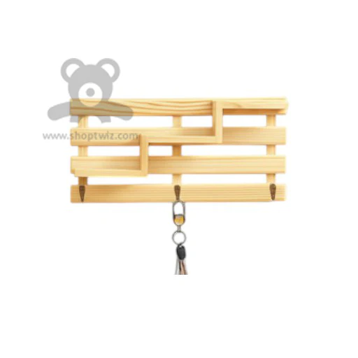 ShopTwiz Wooden Hanger with Flower Pot Stand - Image 2
