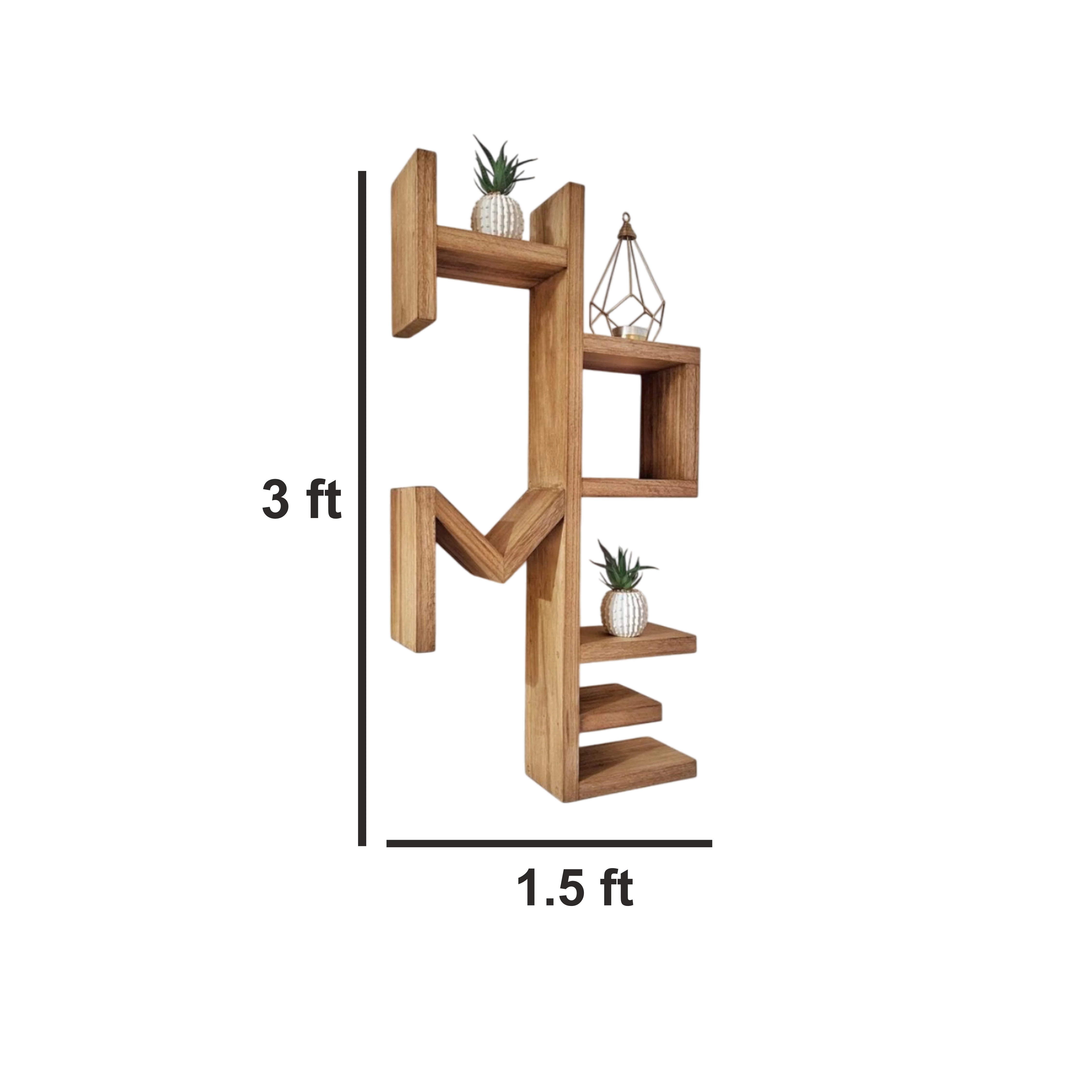 ShopTwiz Wooden Home Style Decorative Wall Stand - Image 3