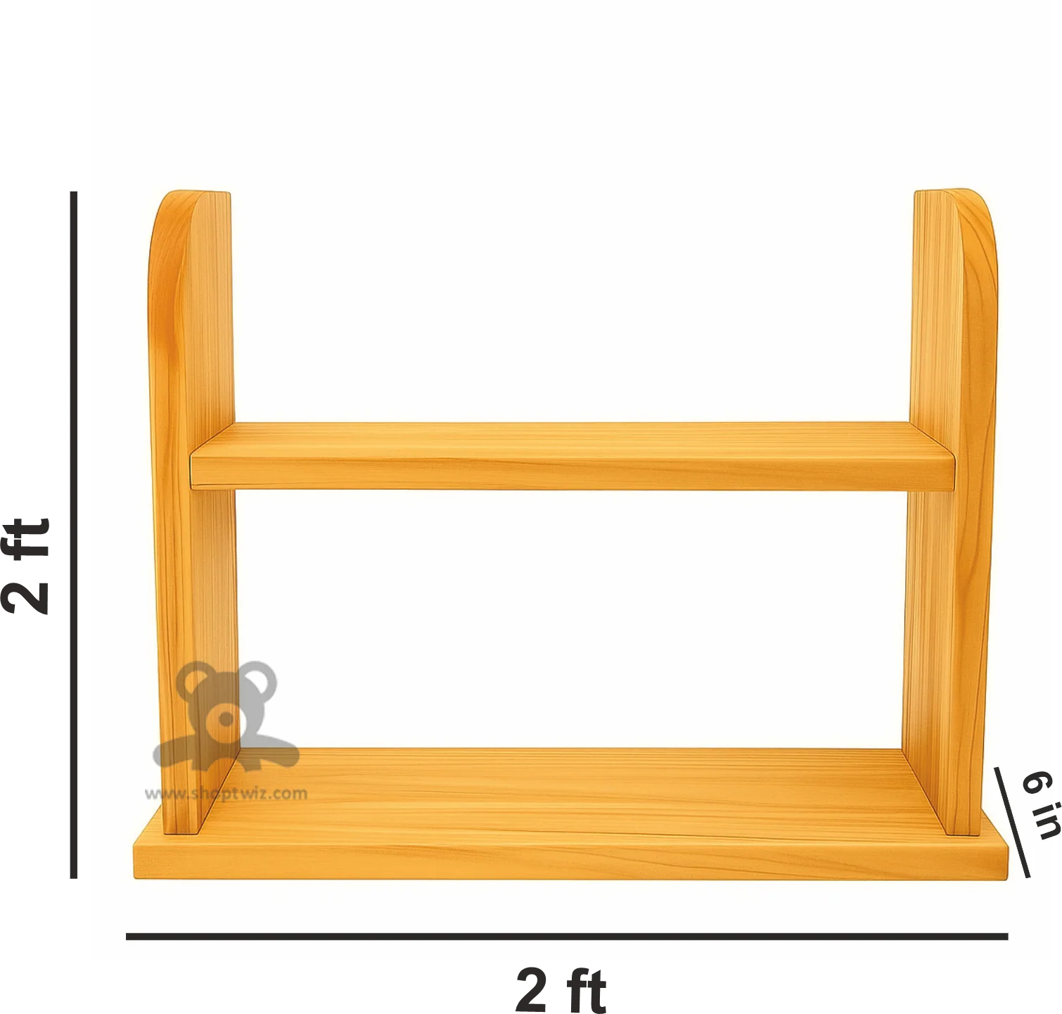 ShopTwiz Wooden Kitchen Stand for Box - Image 3