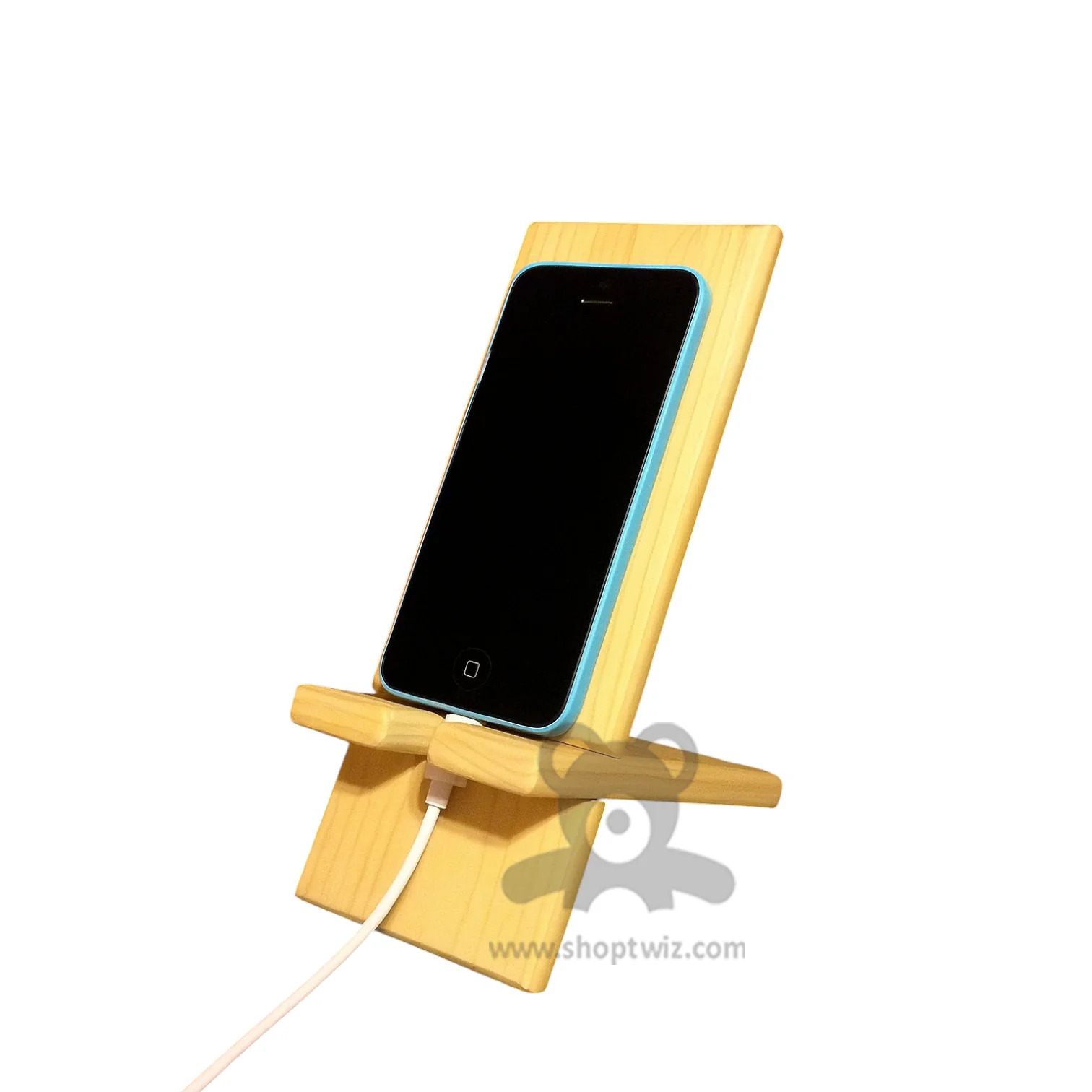 ShopTwiz Wooden Mobile Charger Stand for Office - Image 2