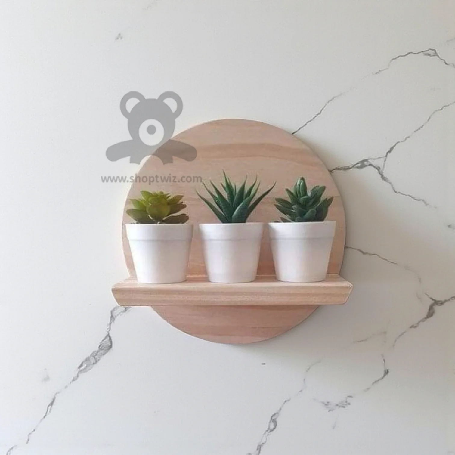 ShopTwiz Wooden Moon Decorative Stand for House