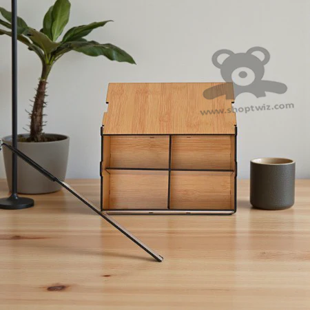 ShopTwiz Wooden Multipurpose Strong Box With Compartments-Elegant Corporate Gift