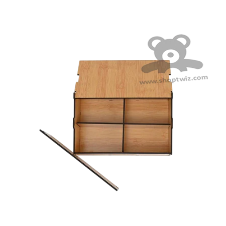 ShopTwiz Wooden Multipurpose Strong Box With Compartments-Elegant Corporate Gift - Image 2