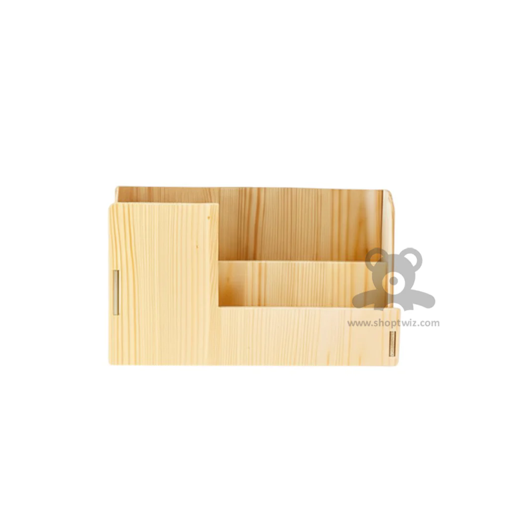 ShopTwiz Wooden Pen and Card Stand - Image 2