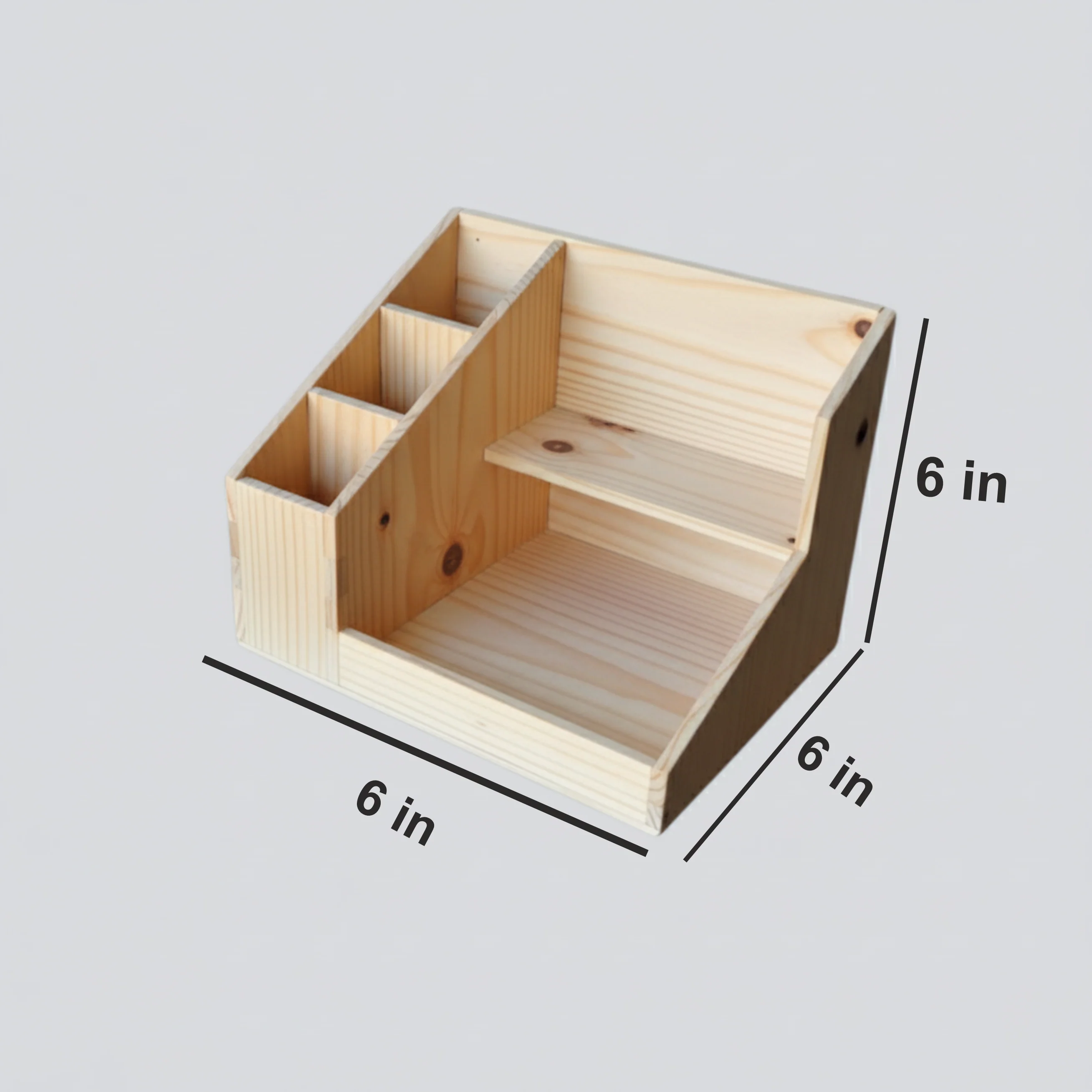 ShopTwiz Wooden Pen and Organizer Stand for Study Room - Image 3