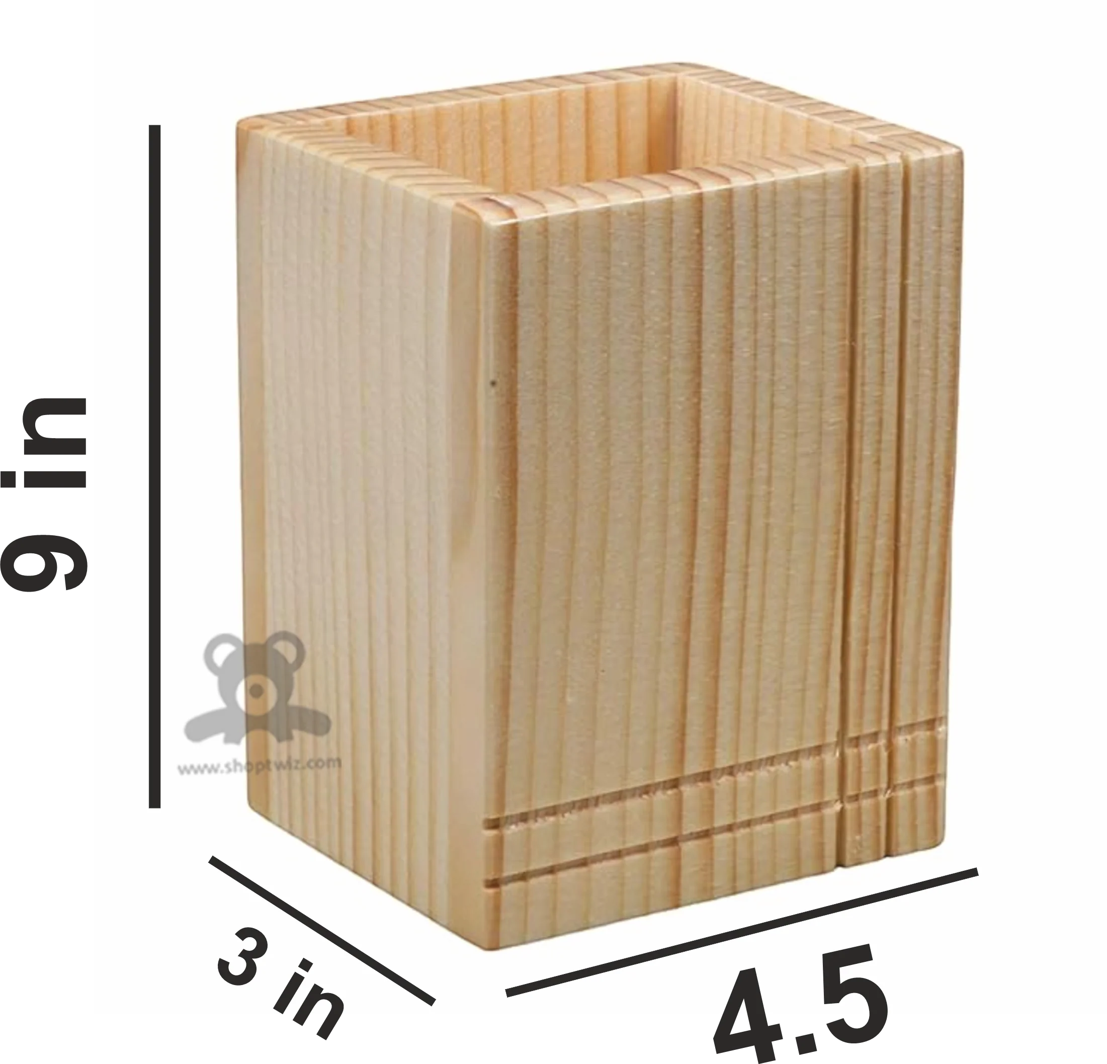 ShopTwiz Wooden Pen Stand for Study Room - Image 3