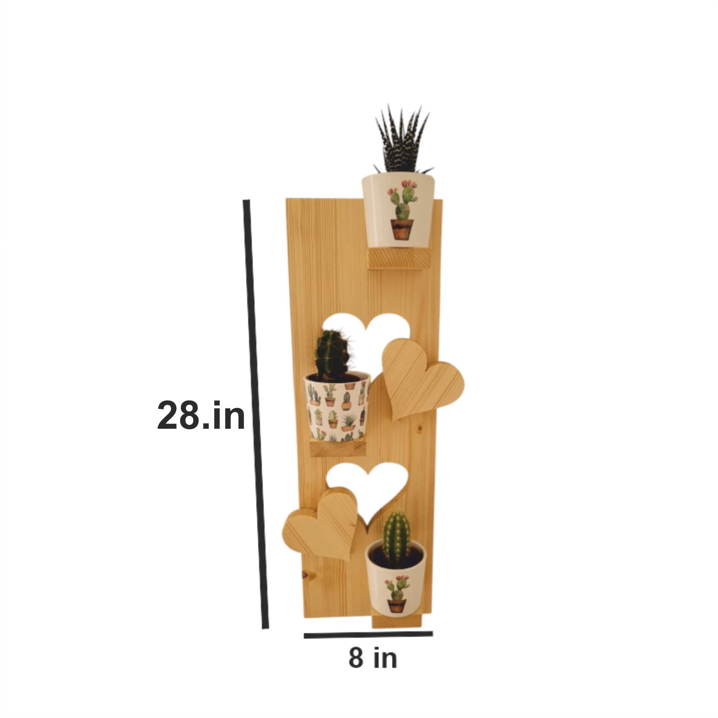 ShopTwiz Wooden Rectangle Pot Stand - Image 3