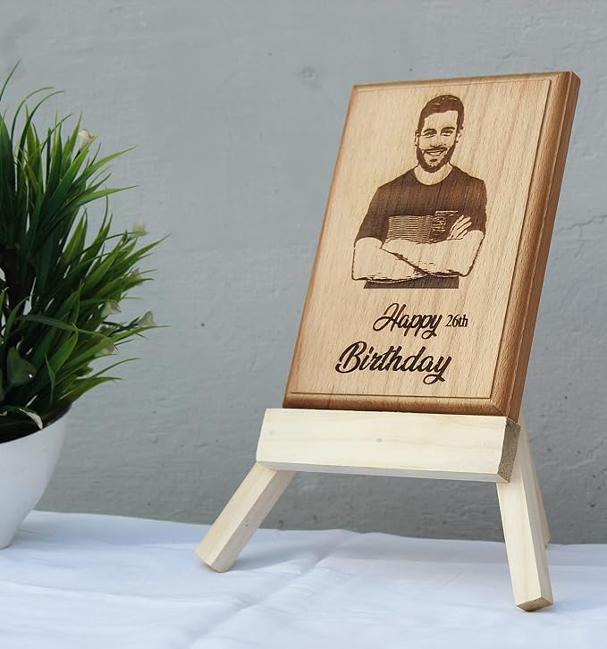 ShopTwiz Wooden Rectangle Sheet For Photo Frame stand - Image 2