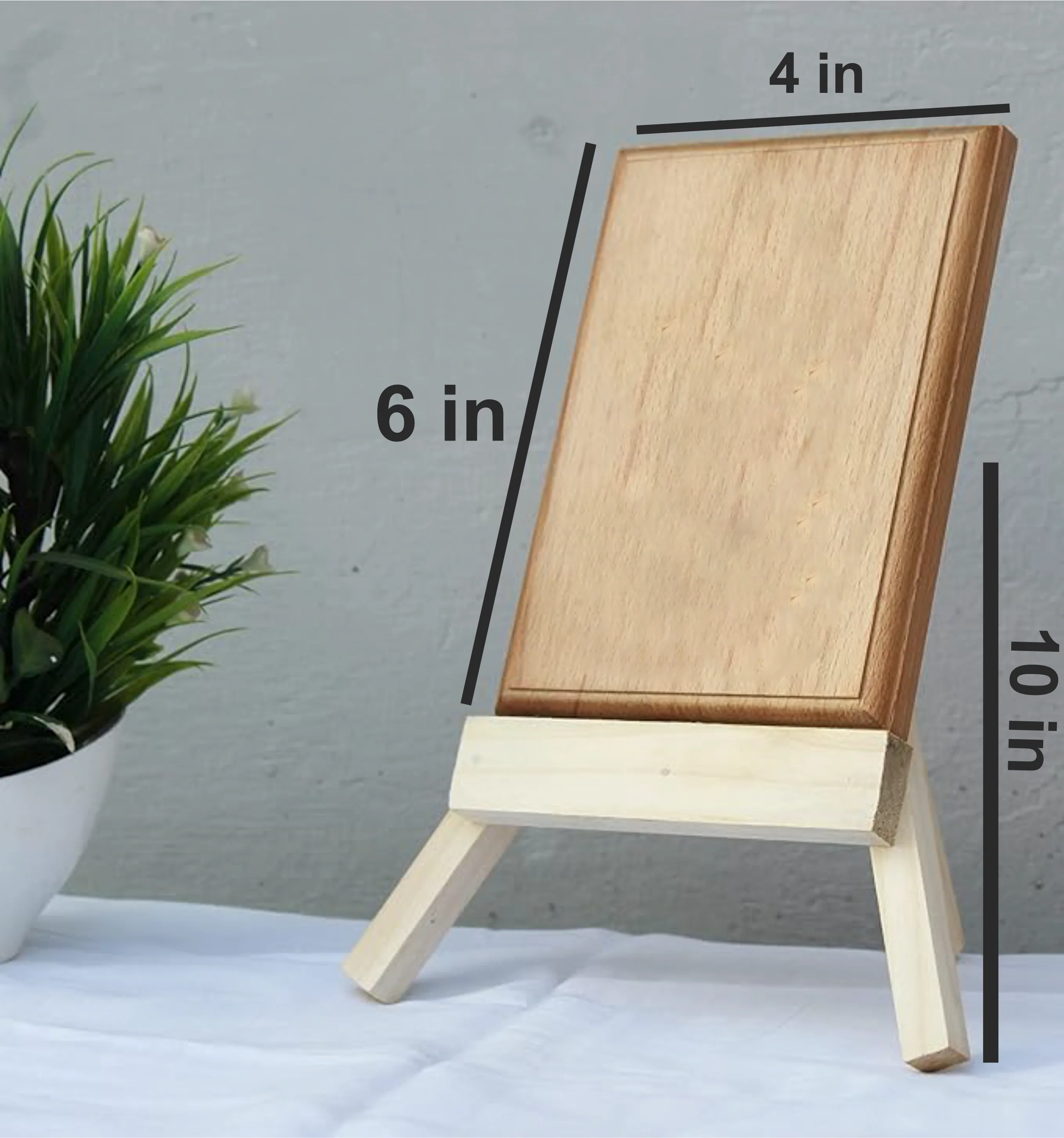 ShopTwiz Wooden Rectangle Sheet For Photo Frame stand - Image 3