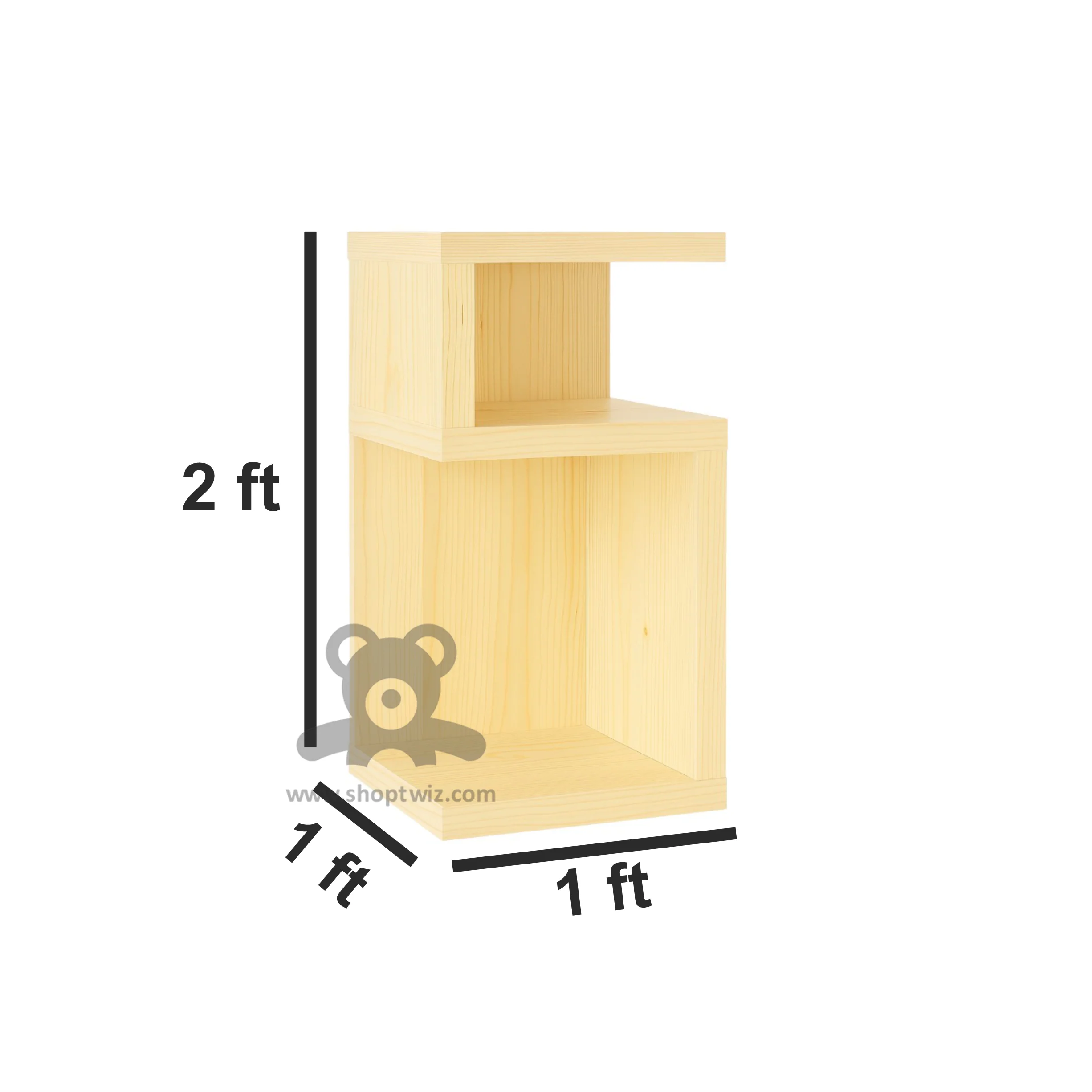 ShopTwiz Wooden Rectangle Stand for House - Image 3