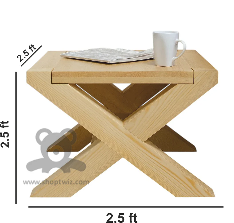 ShopTwiz Wooden Study and Dining Stand - Image 3