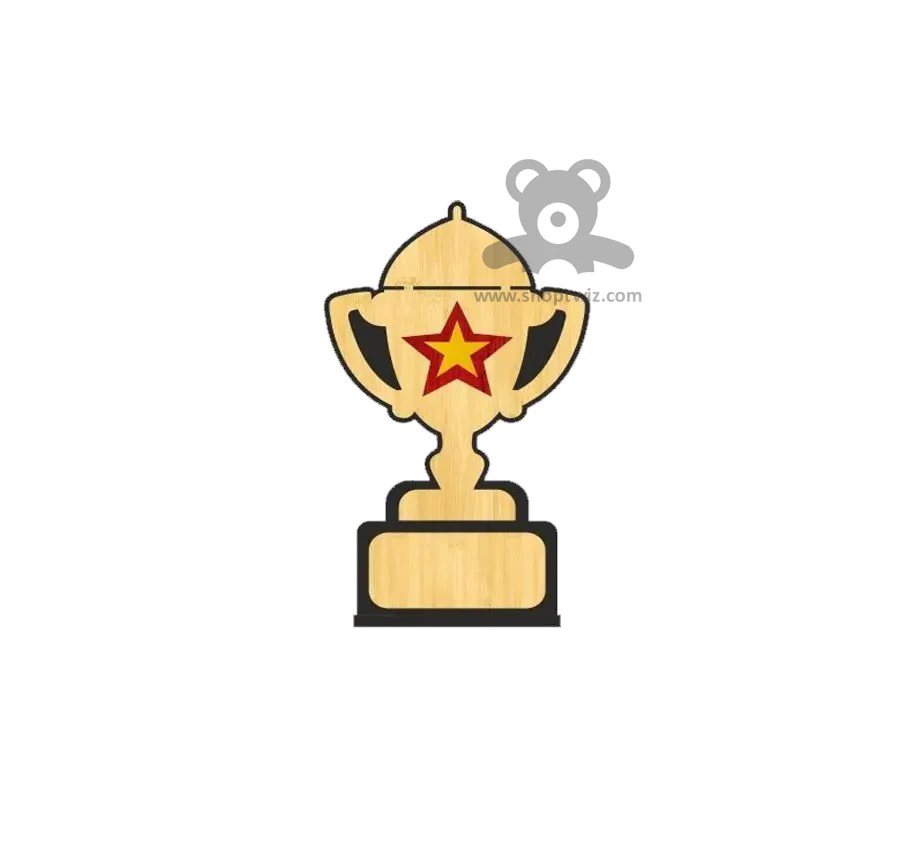 ShopTwiz Wooden Trophy – Customizable Corporate Award & Recognition Gift - Image 3