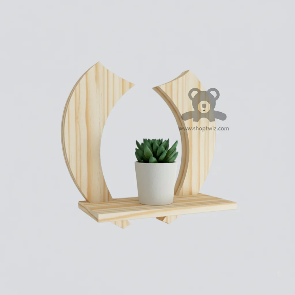 ShopTwiz Wooden U-Shape Pot Stand - Image 2