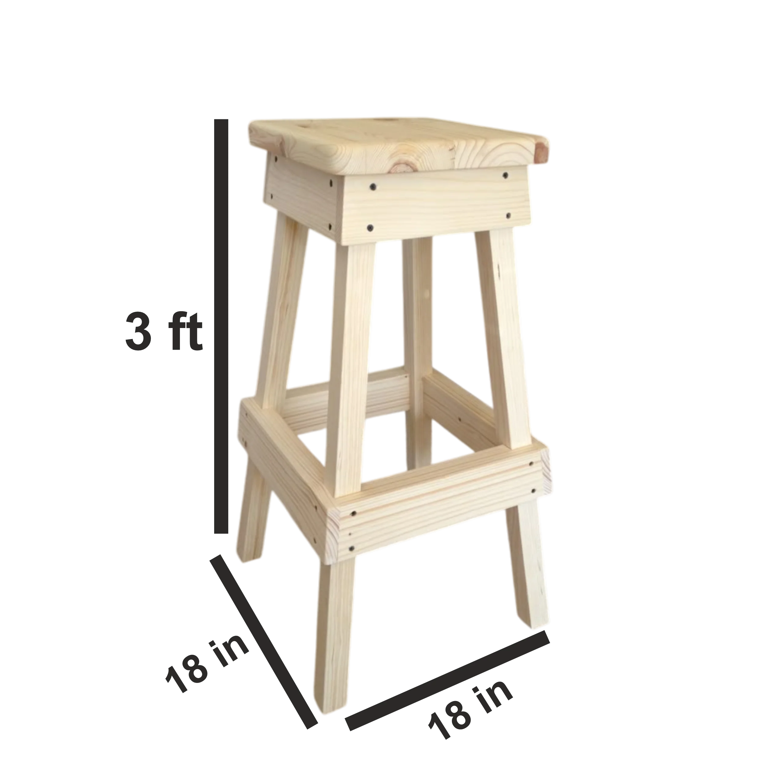 ShopTwiz Wooden Workshop Stool Stand - Image 3