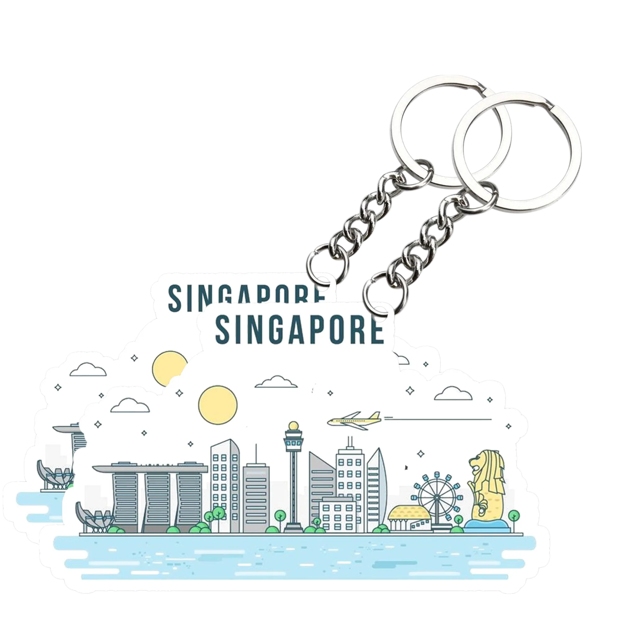 Singapore Key chain ( Set of 2 ) - Image 2