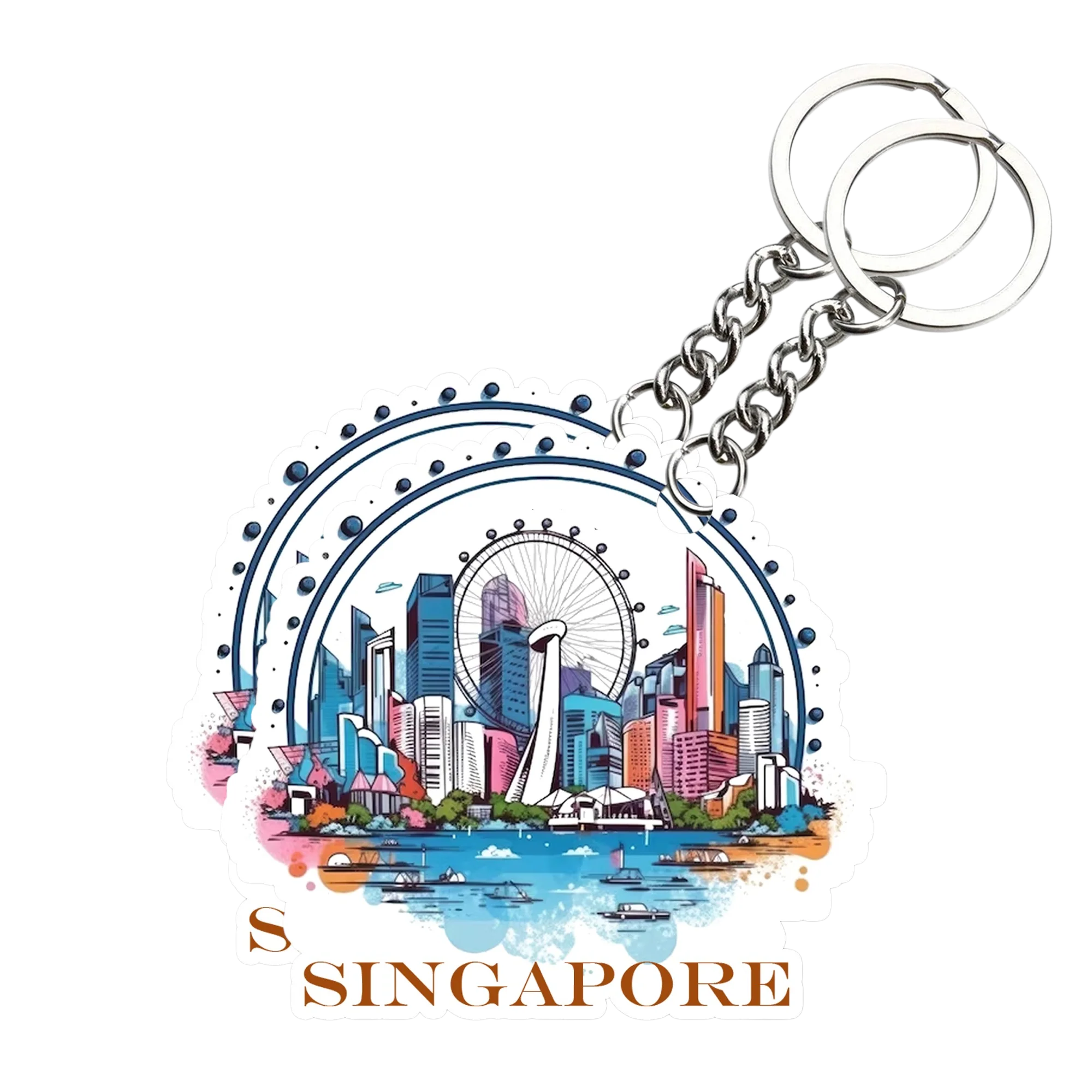 Singapore Key chain ( Set of 2 ) - Image 2