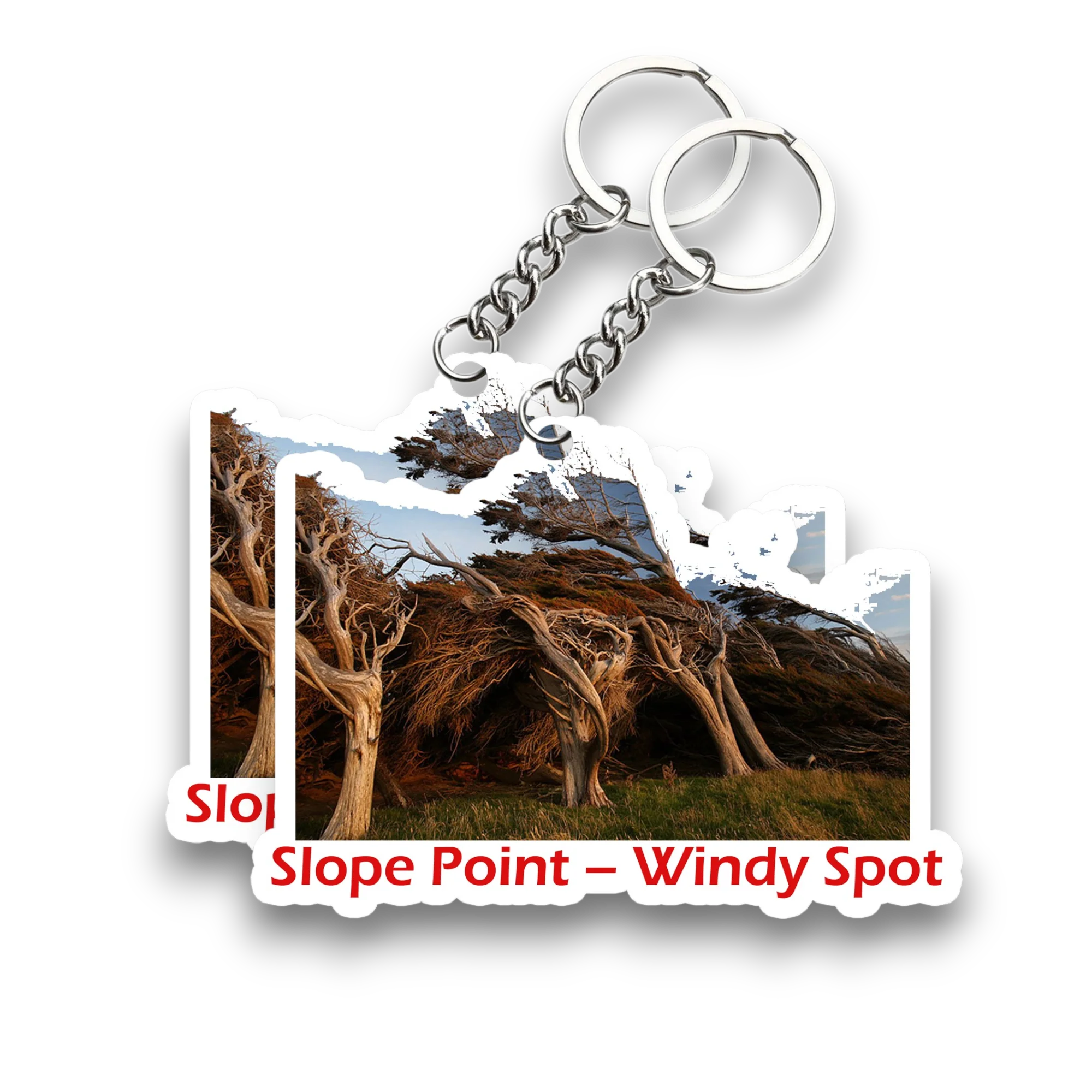 Slope Point – Windy Spot Key Chain (Set of 2) - Image 2