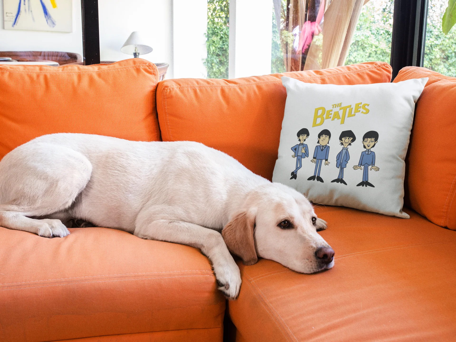 Beatles Printed Cushion - Image 3