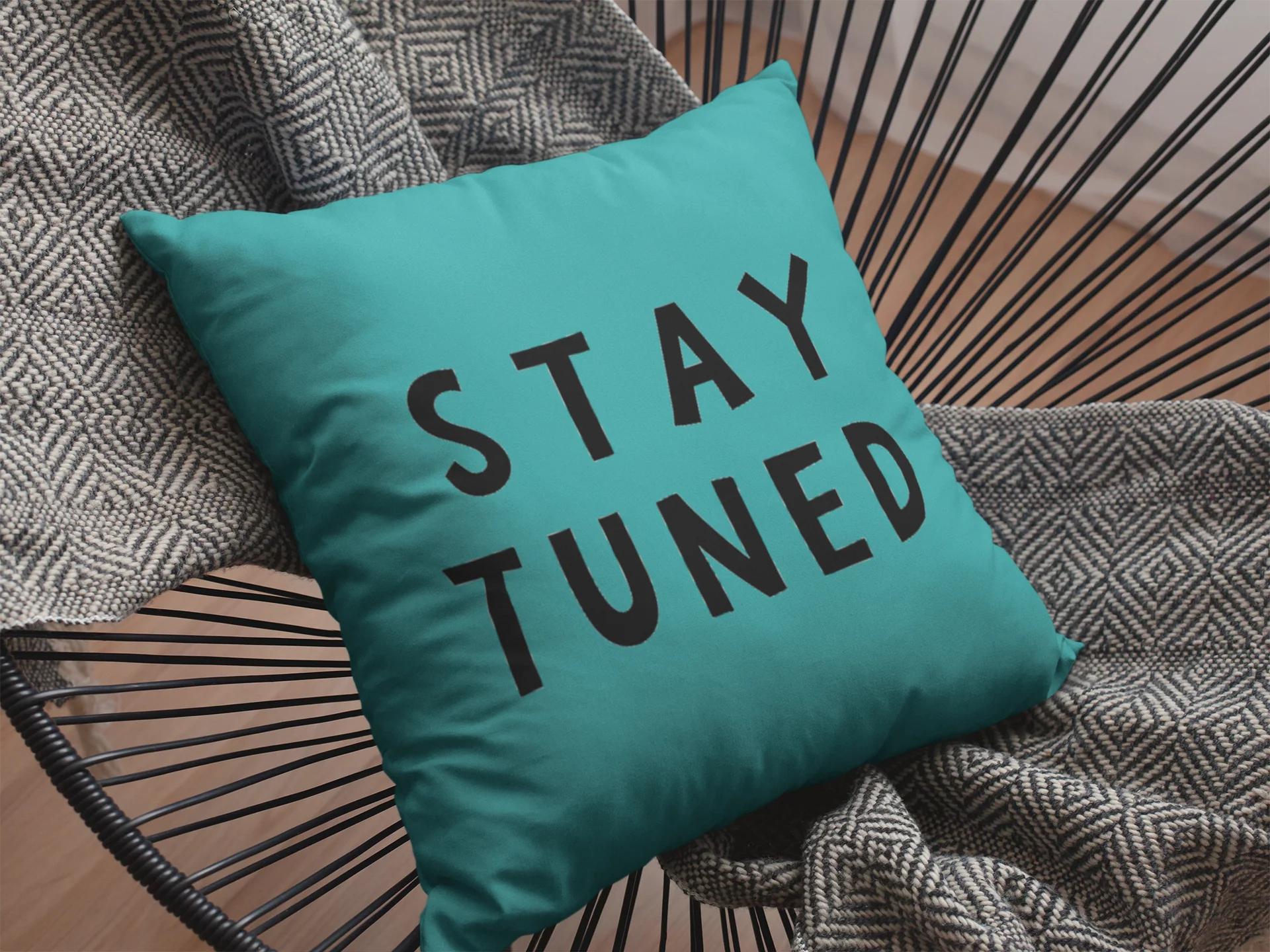 Stay Tuned Printed Cushion - Image 2