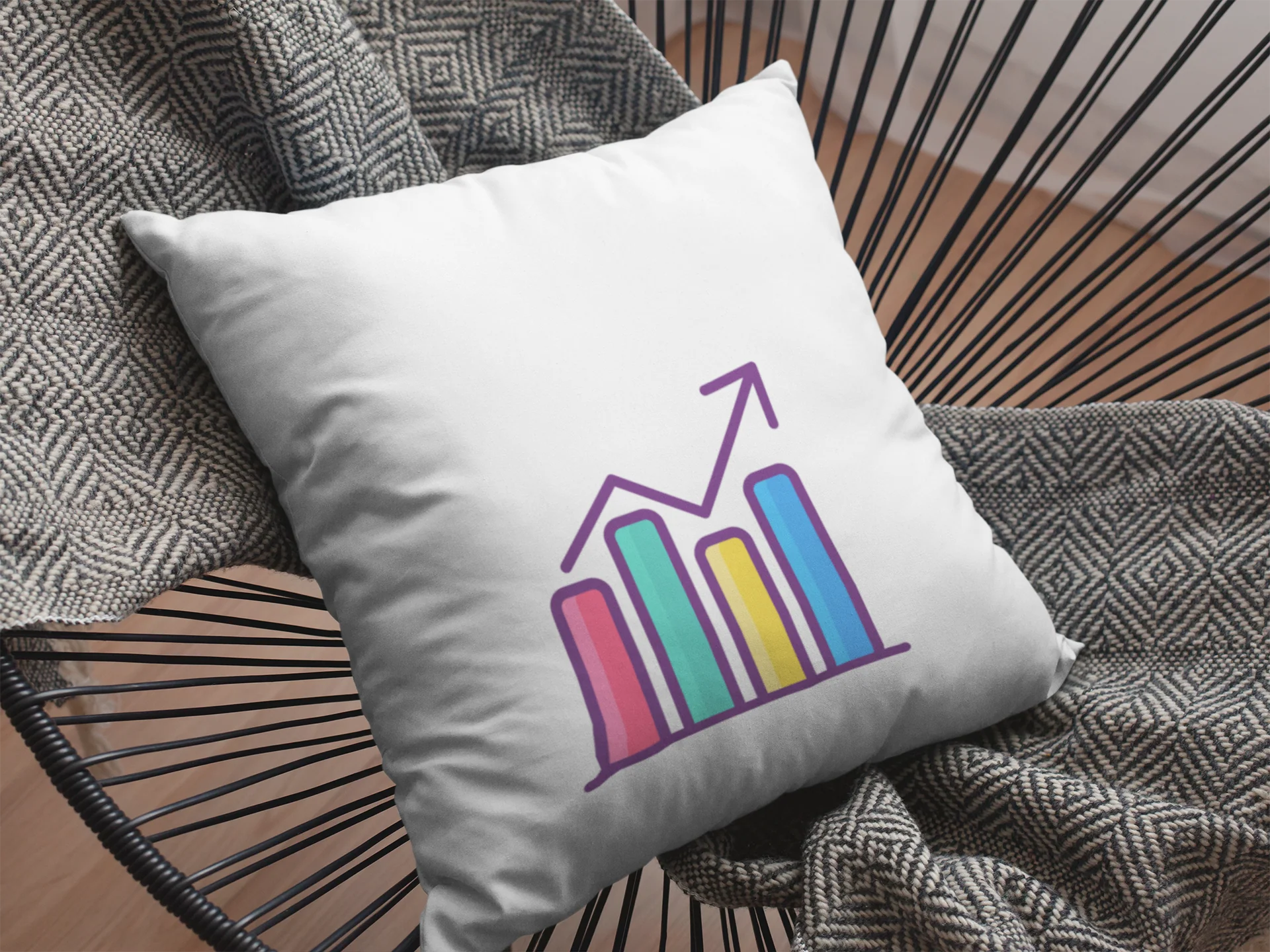 Keep Calm And Buy Stock Printed Cushion - Image 2