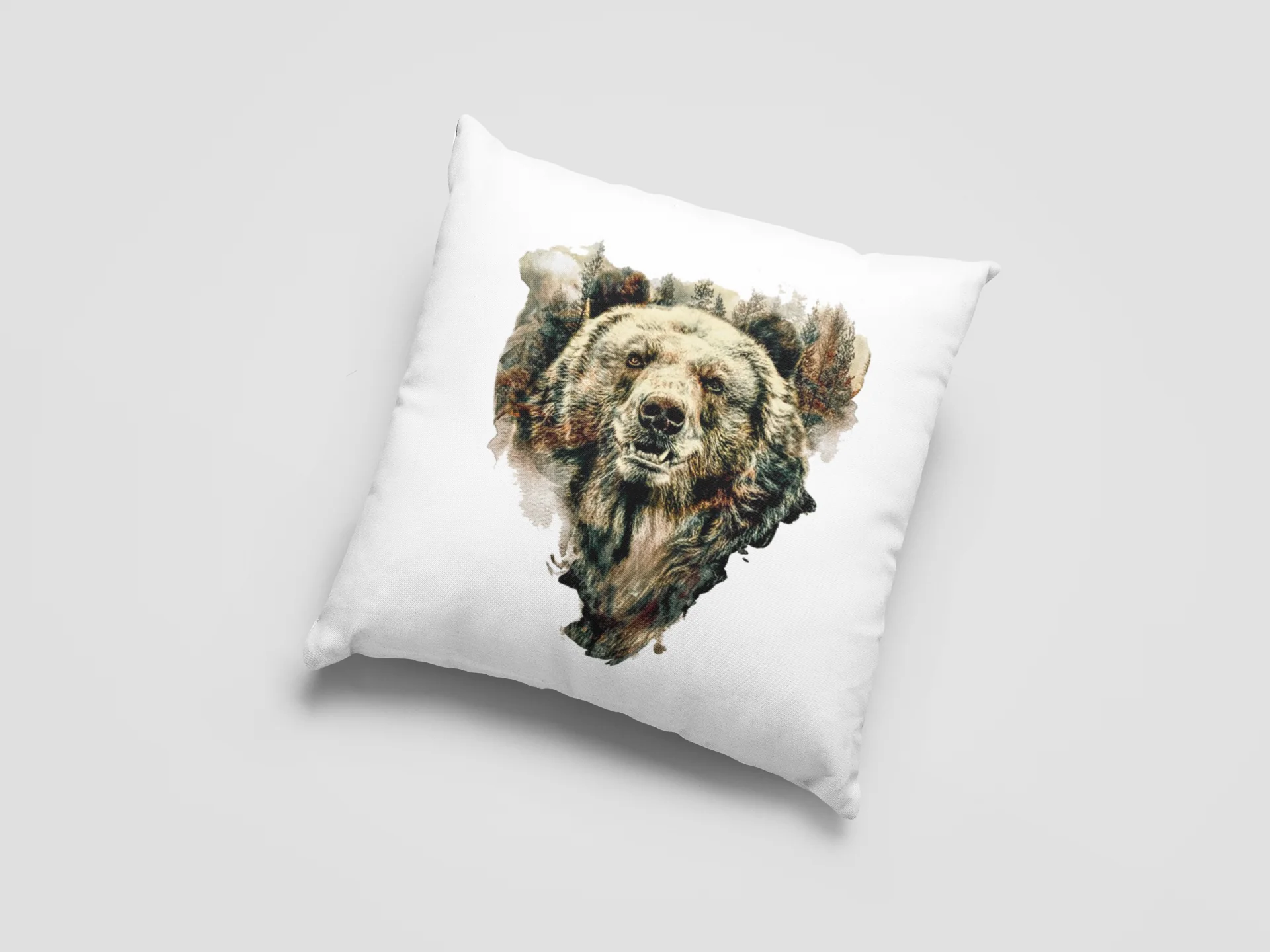 Bear Printed Cushion