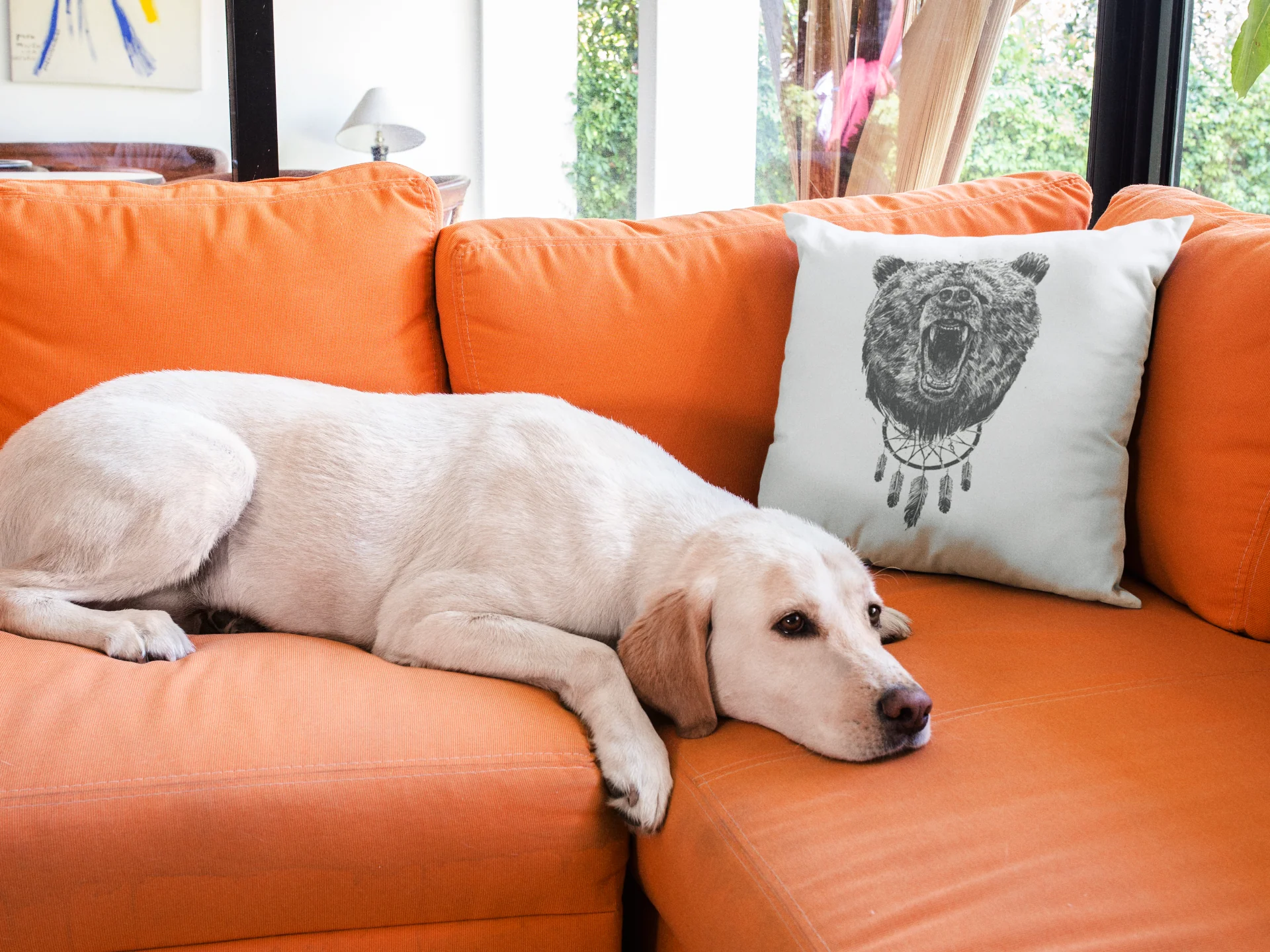 The Bear Printed Cushion - Image 3