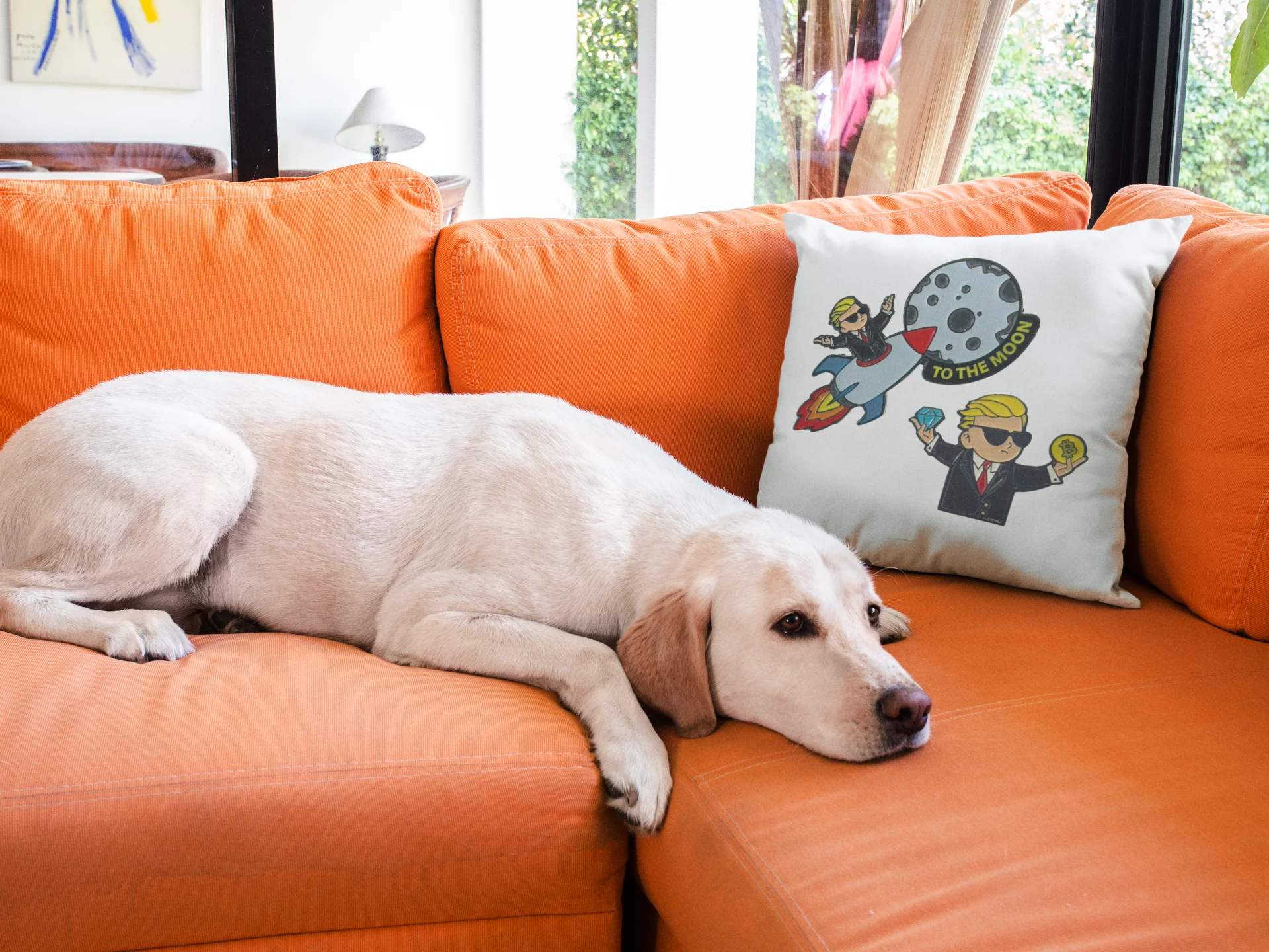 Stock Market Printed Cushion - Image 3