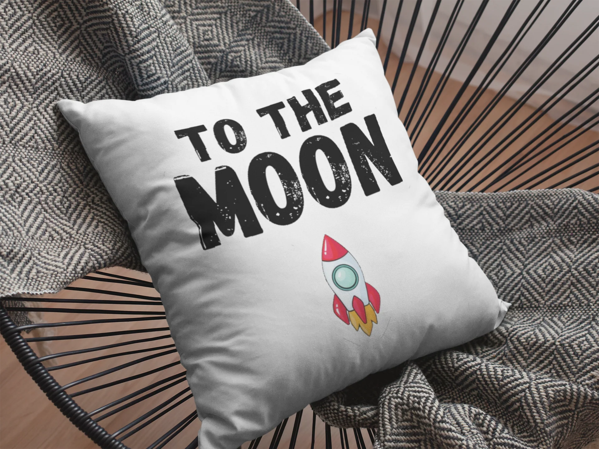 To The Moon Printed Cushion - Image 2