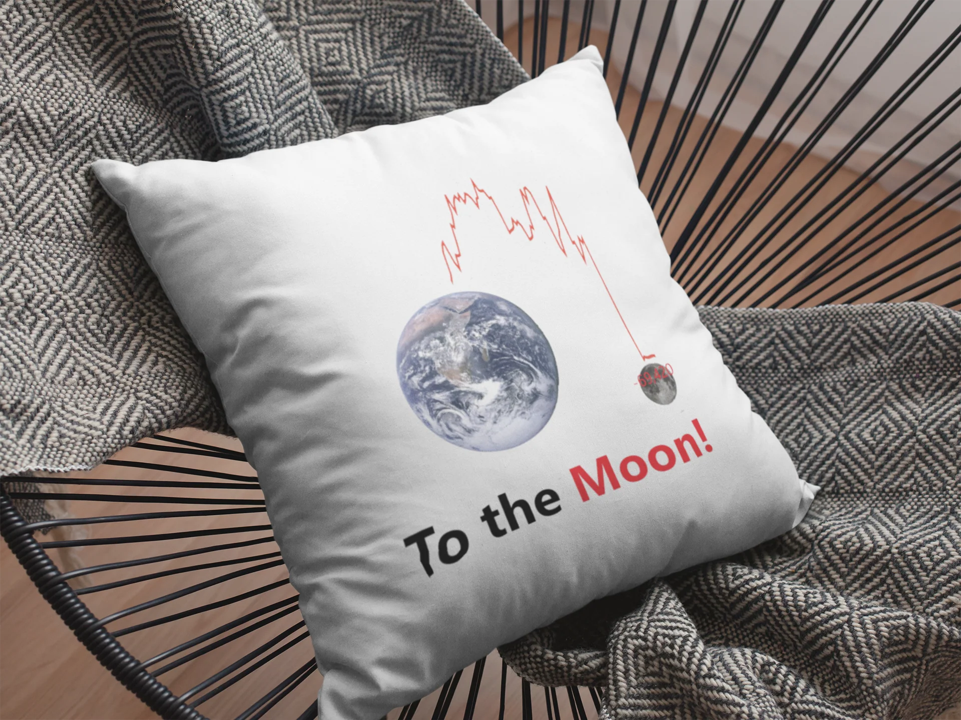 To The Moon Printed Cushion - Image 2