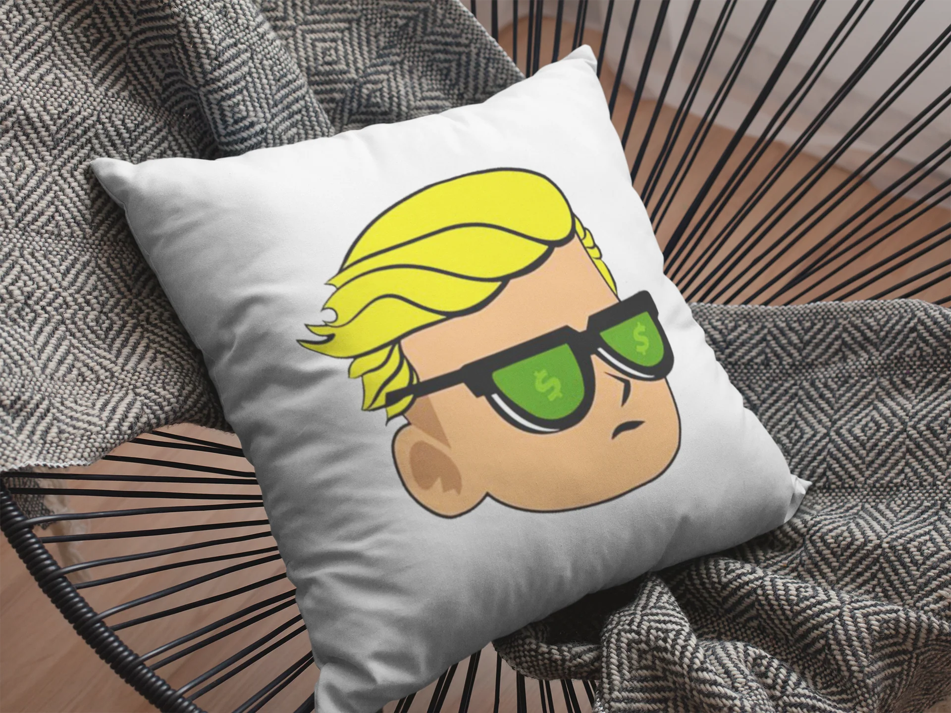 Stock Market Printed Cushion - Image 2