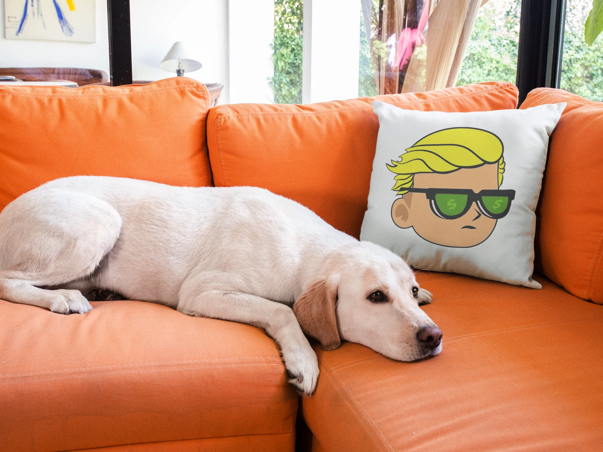 Stock Market Printed Cushion - Image 3
