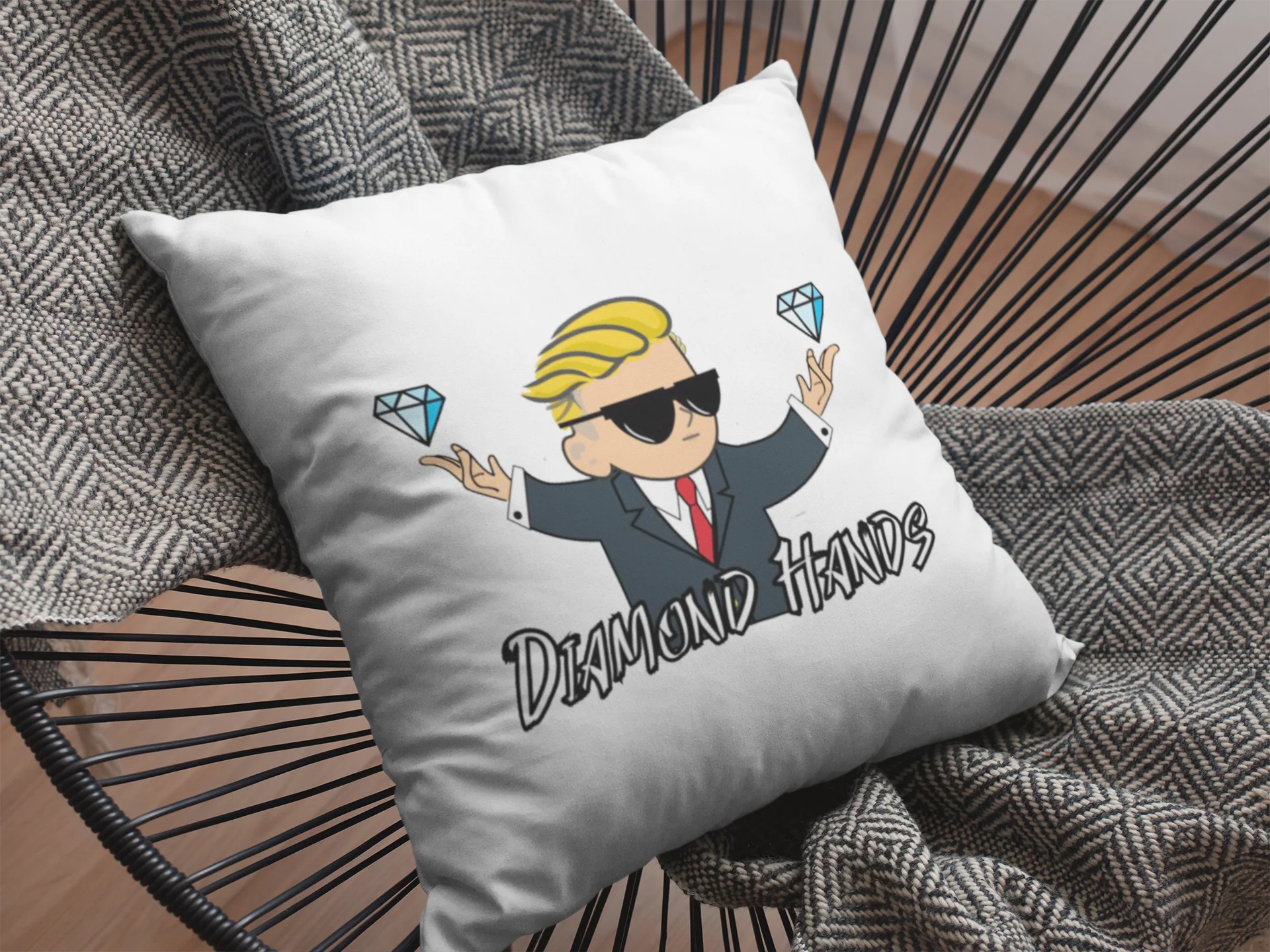 Stock Market Printed Cushion - Image 2