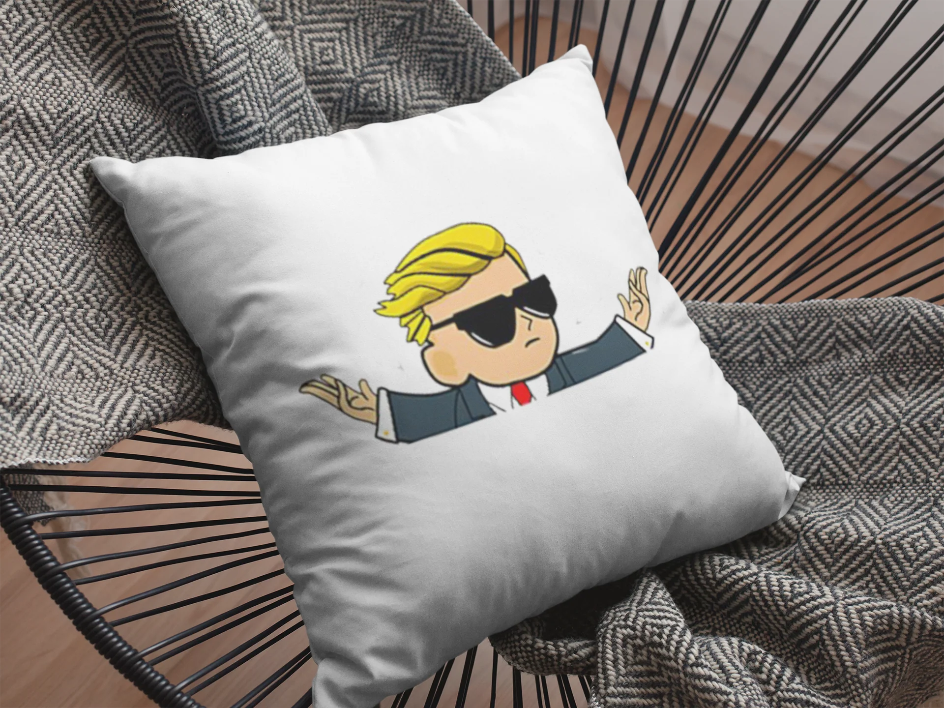 Stock Market Printed Cushion - Image 2